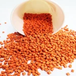 Plastic raw material for sandals orange yellow masterbatch