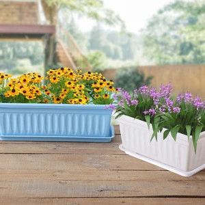 Plastic rectangle terracotta garden nursery plant flower pot