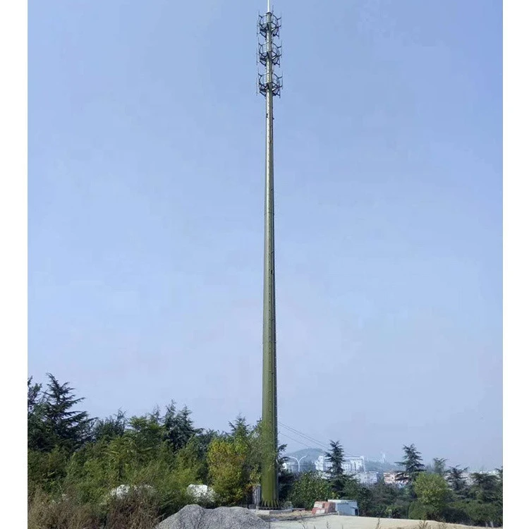 Platform-Type Monopole Communication Single Pipe Tower