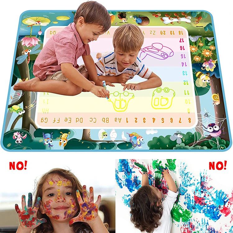 Play Mat Kids Water Drawing Mat Coloring Doodle Carpet Painting Drawing Board Toys Gift for Kid