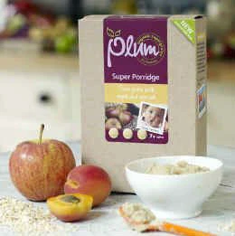Plum Baby four grain with apple & apricot porridge 7mths+ 175g