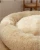 Import plush cat calming bed cushion dog sofa bed fluffy donut cuddler pet bed, cat and dog from China