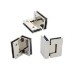 Popular 304 Stainless Steel Glass Door Hinge for Shower Room Bathroom Glass Door