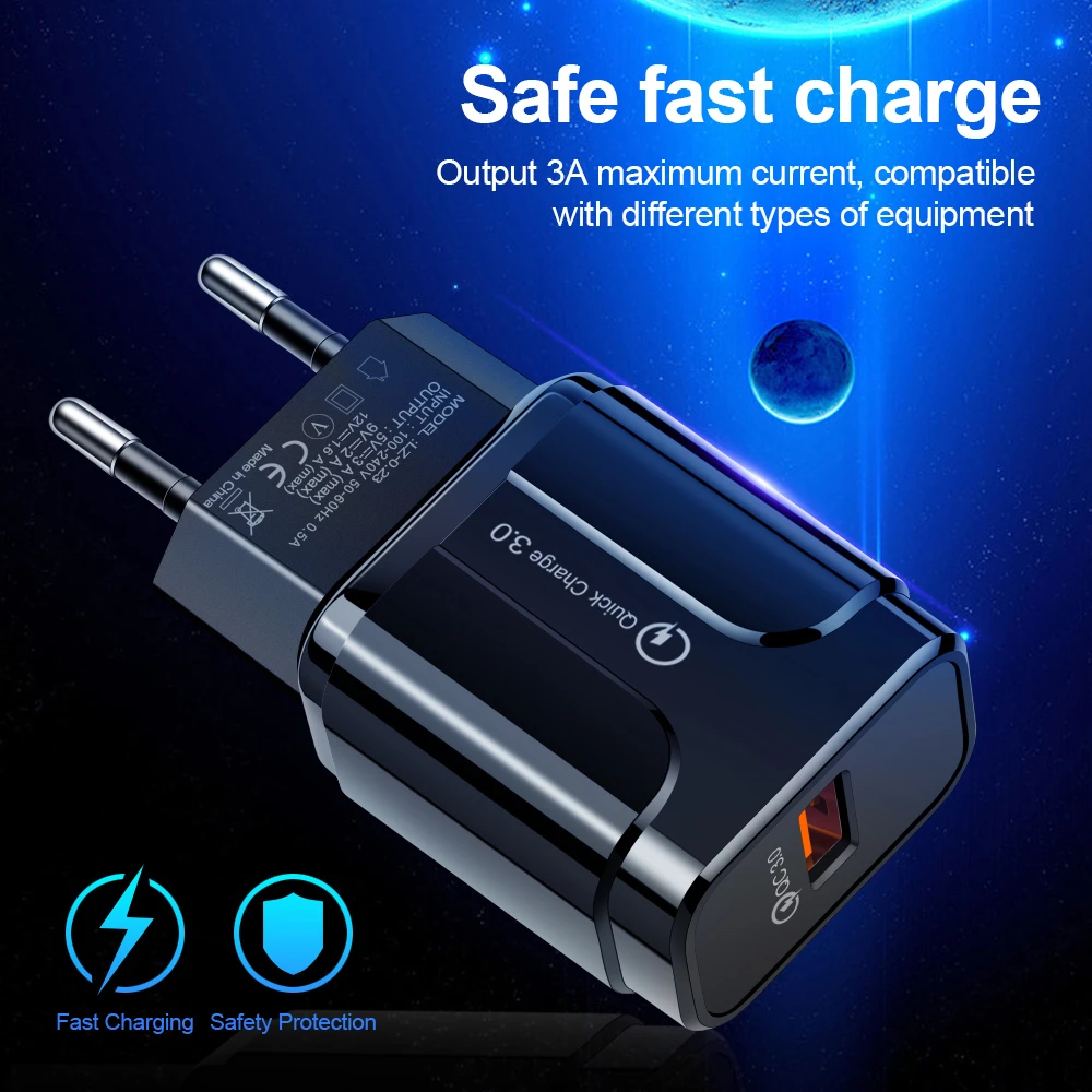 Portable Travel Electric Qc3 0 Wall Pd Usb Type C Fast Charger Quick Charge 3 0 Usb Power Charger Adapter Mobile Phone Charger