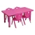 Import Preschool Furniture Colorful Blow Molding Plastic Kids Table from China