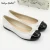 Import Pretty Bowknot Pump Flat Shoes Breathable Sheepskin Comfortable Ballet Single Shoes from China