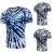 Printing men O neck seamless multi-colored design muscle fitness t shirt gym athletic clothing