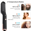 Professional Flat Iron Steam Hair Straightener Mini Mens Hair Brush Electric Hot Comb Electric Hair Straightener Comb