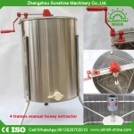Professional honey processing machine 4 frames manual honey extractor