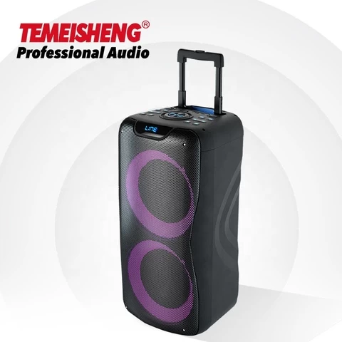 Professional sound system 100 w Voice prompt sound box portable wireless tv speaker