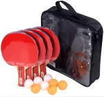 professional table tennis racket set case customized logo manufacturer directly made 4 Player table tennis racket