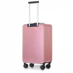 Promotion homemade aluminium travel luggage hard suit telescopic trolley case