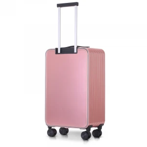 Promotion homemade aluminium travel luggage hard suit telescopic trolley case
