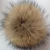 Import Promotion raccoon fur ball real animal pom pons snap natural raccoon pom pom from China