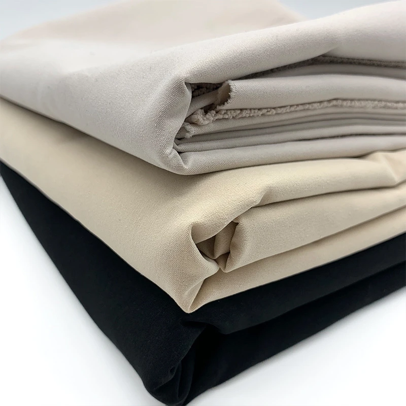 Promotional artificial cotton plain twill coolsilk cotton artificial elastic fabric