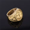 Punk wind ornaments wholesale retro false gold boat anchor steel ring men&#39;s navy hook stainless steel ring