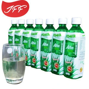 Pure Aloe vera juice drink with Strawberry fresh fruit juice 500ml Can