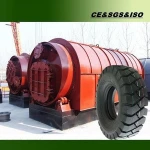 Pyrolysis plant rubber raw material recycling to oil pyrolysis machine with CE ISO