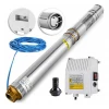 Quality assurance drain brass outlet submersible deep well pump with cable