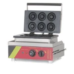 quality product delicious snack food cooker waffle 6 donut electric mini donut machine