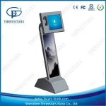 Queuing machine kiosk in queueing management system