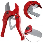 Rachet Type Hand Pvc Plastic Pipe Cutter With Alloy Aluminium Close Handles