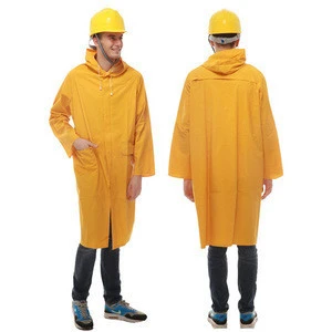 Rainwear PVC coated polyester support raincoat