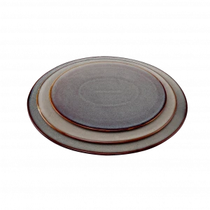Reaction color glazed gradient color oval flat stoneware sushi plates Europe popular use