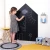 Import Ready To Ship 120x90 cm Black Chalk Board Sheet Dry Erase Black Magnetic Board Sticker For Kids from China