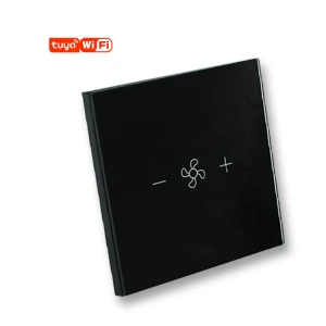 Real-time Status Displays Wifi Controlled Switch Glass Panel Fan Control Switch