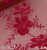 Import Red fabric lace 10" wide apparel embroidery lace fabric from China