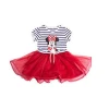 Red Shortleeve children clothes Party Dress Design Girl T-shirt Outfit Girl  Boutique Clothing kids baby clothes girls