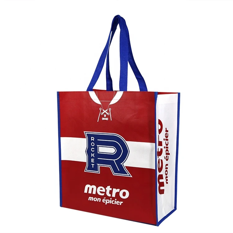 Reusable PP Laminated Non Woven Shopping Bag Eco Foldable Tote Bag