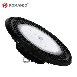 ROMANSO Wholesale workshop high bay Warehouse 100W 150W 200W 250W LED high bay light UFO LM79 LM80 new arrival led highbay light