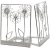 Import romantic Flower bookends and book stand stainless steel from China