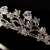 Import ROMANTIC  Wholesale luxury princess hair accessories wedding pageant cubic zircon flower tiara crowns from China