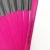 Import Rose red bamboo ribs  black paper hand fan from China