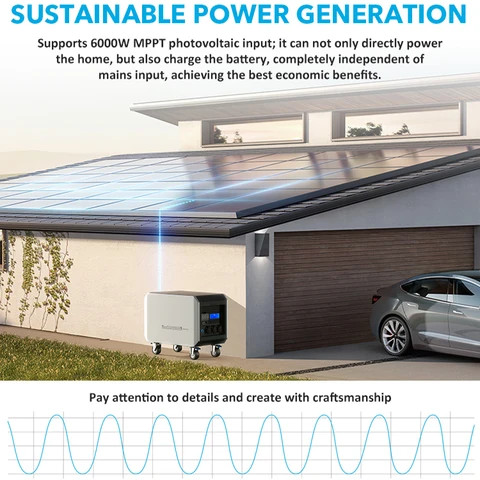 Image showcasing Buy Rushan Outdoor Rechargeable Solar Panel Energy System Lifepo4 ...