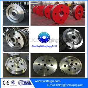 Safe Driving Overhead Crane Trolley Wheels Forged Type For Trolley