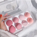 Safe material latex free sponge packaging custom logo makeup sponge blender