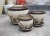 Import Saigon GREEN ceramic indoor glazed garden pot decorative pottery planter with saucer from Vietnam