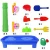 Import Sand Water Table 2 in 1 Activity Table Sand Box Tray Water Toys for Kids Outdoor Molds Shovel Rake Watering Can Summer Beach Toy from China