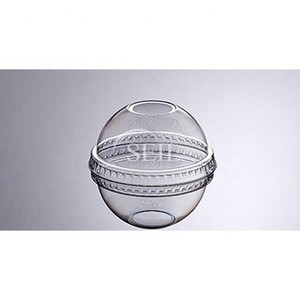 SC-08oz Cold Drink Crystal-Clear PET Cup with Lid / Ice Beverage Cup / Disposable Take Out Plastic Cup
