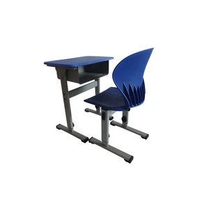 School furniture height adjustable classroom desk and chair