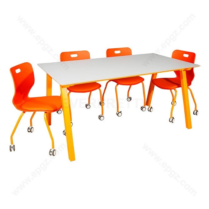 School Library Furniture Reading Table Chair Set for Student