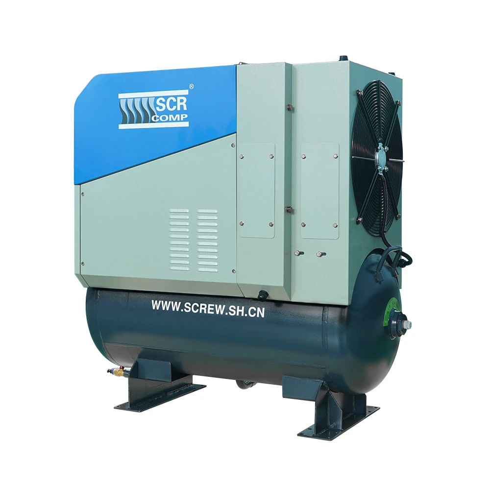 SCR10PM2 7.5kw 10hp Silent small screw Permanent Magnet air compressor for nitrogen