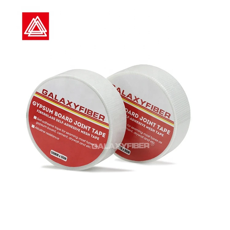 Scrim Tape 50mmx65m Plasterboard Mesh Joint &amp; Scrim Drywall Fiber Glass Self Adhesive Tape