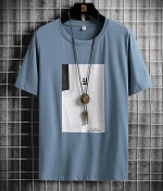 SHORT-SLEEVED T-SHIRT men 2021 new summer t-shirt Korean fashion INS fashion brand inside with half-sleeved shirt