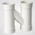 Import SHYOKO PVC drainage pipe and fittings elbow tee coupling trap from China