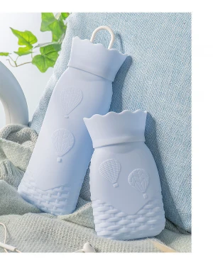Silicone Knit Style Hot Water Bottle Water Filling In Handwarmer for New Year and Christmas Gift